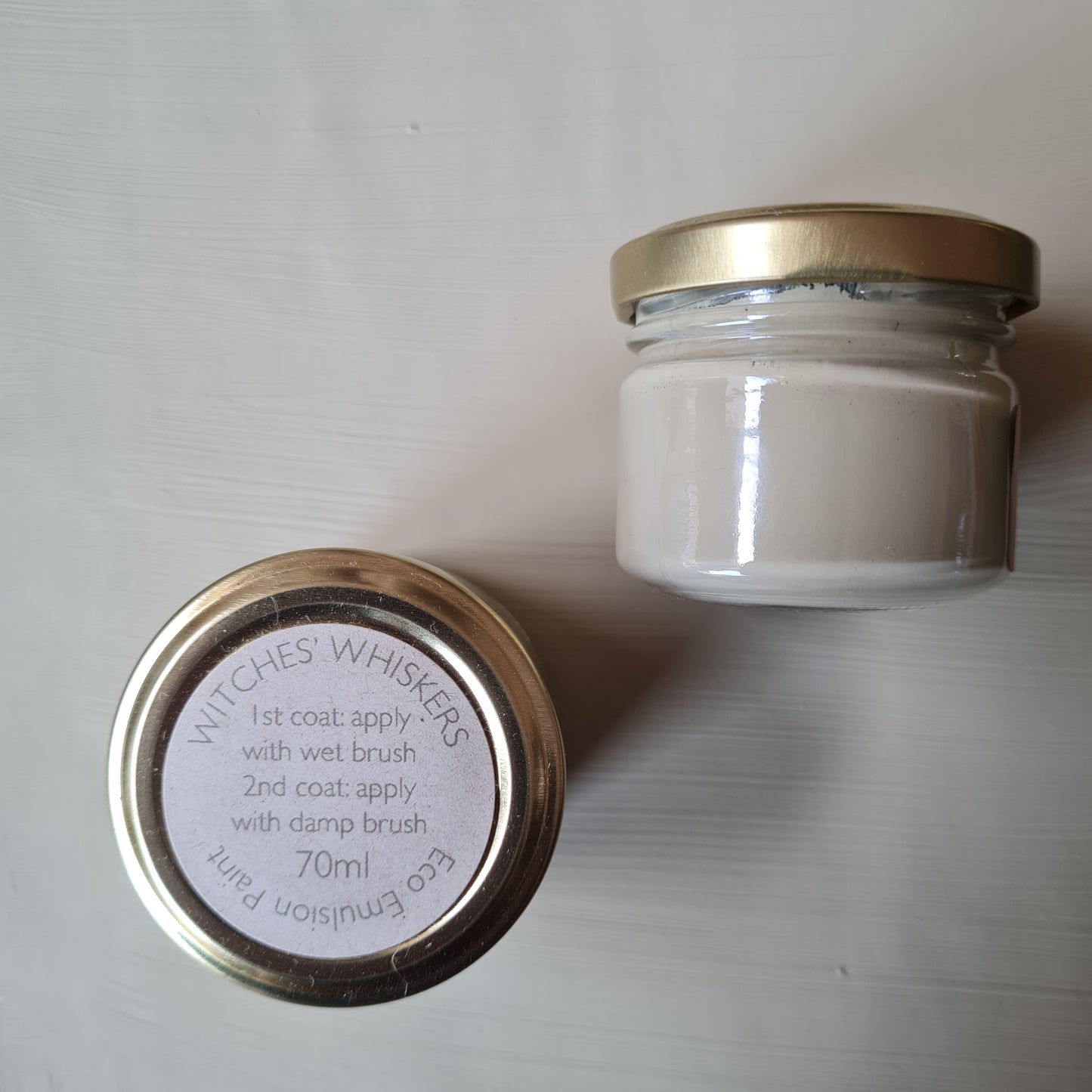 Eco emulsion tester pot. Witches' Whiskers