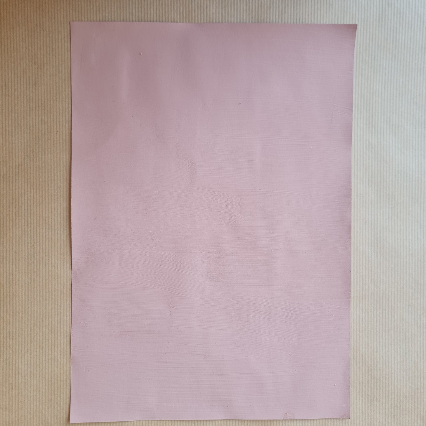 A4 handpainted eco emulsion swatch. Chaffinch Breast