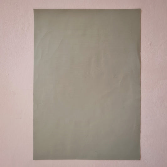 A4 handpainted eco emulsion swatch. Oakmoss